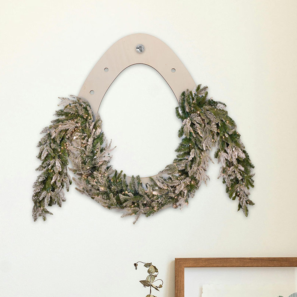 Wood Ring Blank - DIY Easter Wreath Frame Egg Shaped