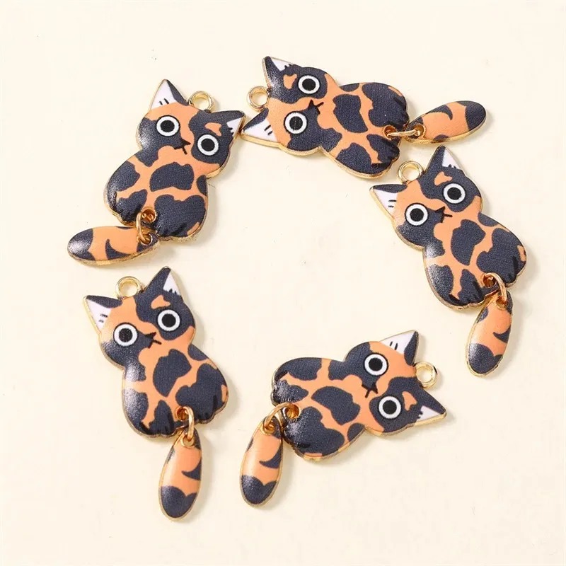 10Pcs 16×39mm Cute Cartoon Cat - đánh giá và giá Resin Crafts Diy