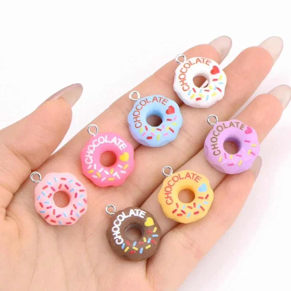 10Pcs Kawaii 3D Bread Donut Re - đánh giá và giá Resin Crafts Diy