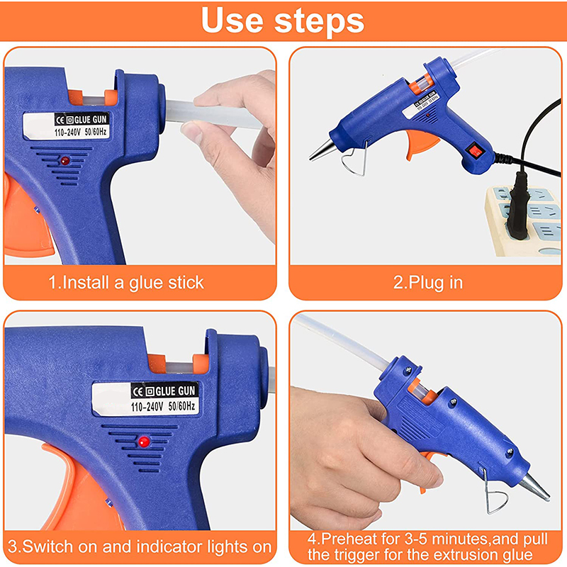 20W Mini Hot Melt Glue Gun EU  - đánh giá và giá Heat Gun Small