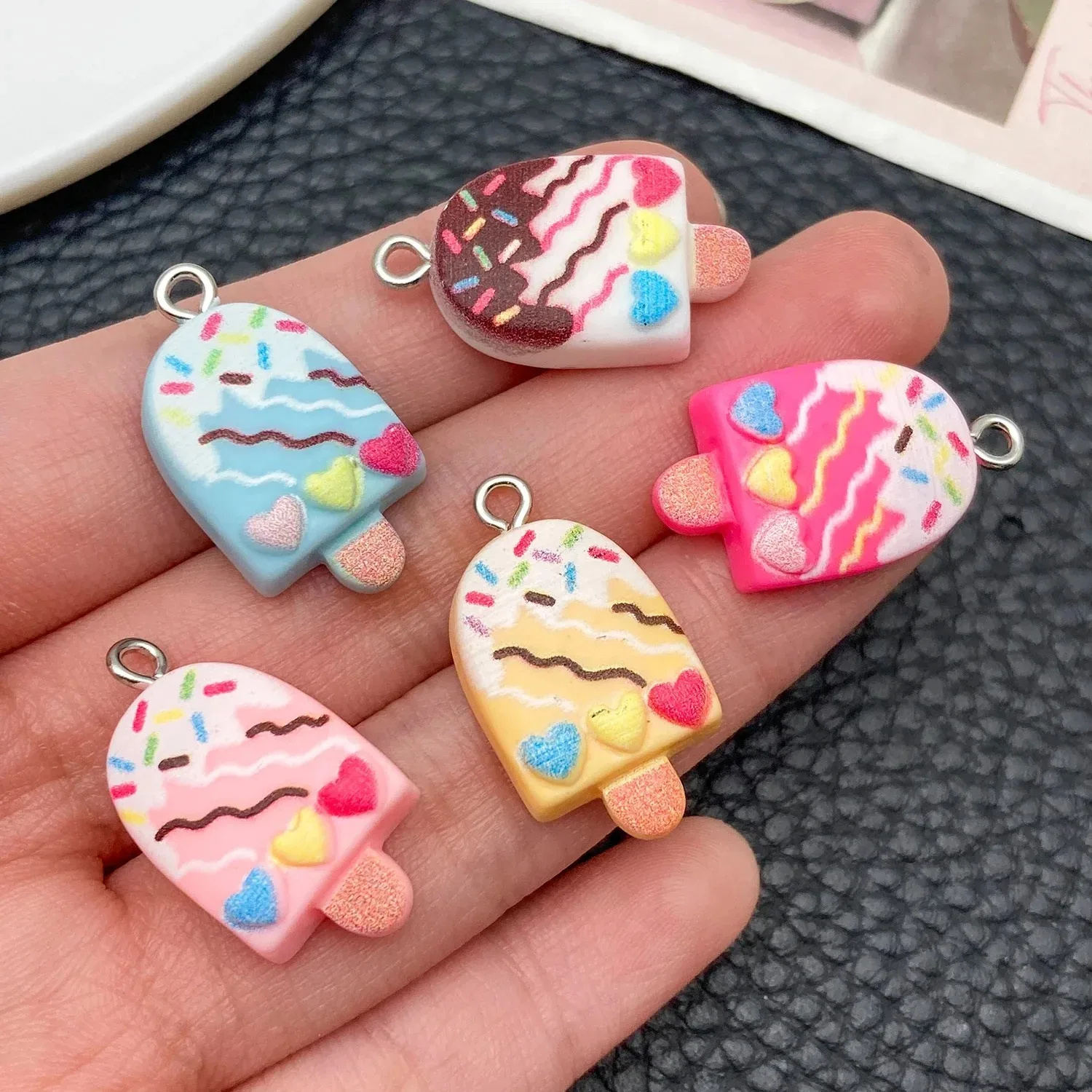 10Pcs Cute Fashion Ice Cream R - đánh giá và giá Resin Crafts Diy